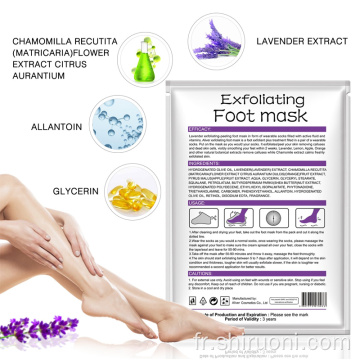 Masque exfoliant pour les pieds à la lavande naturelle